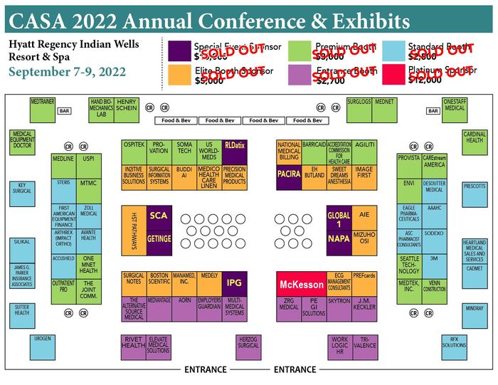 2022 CASA Conference Floorplan